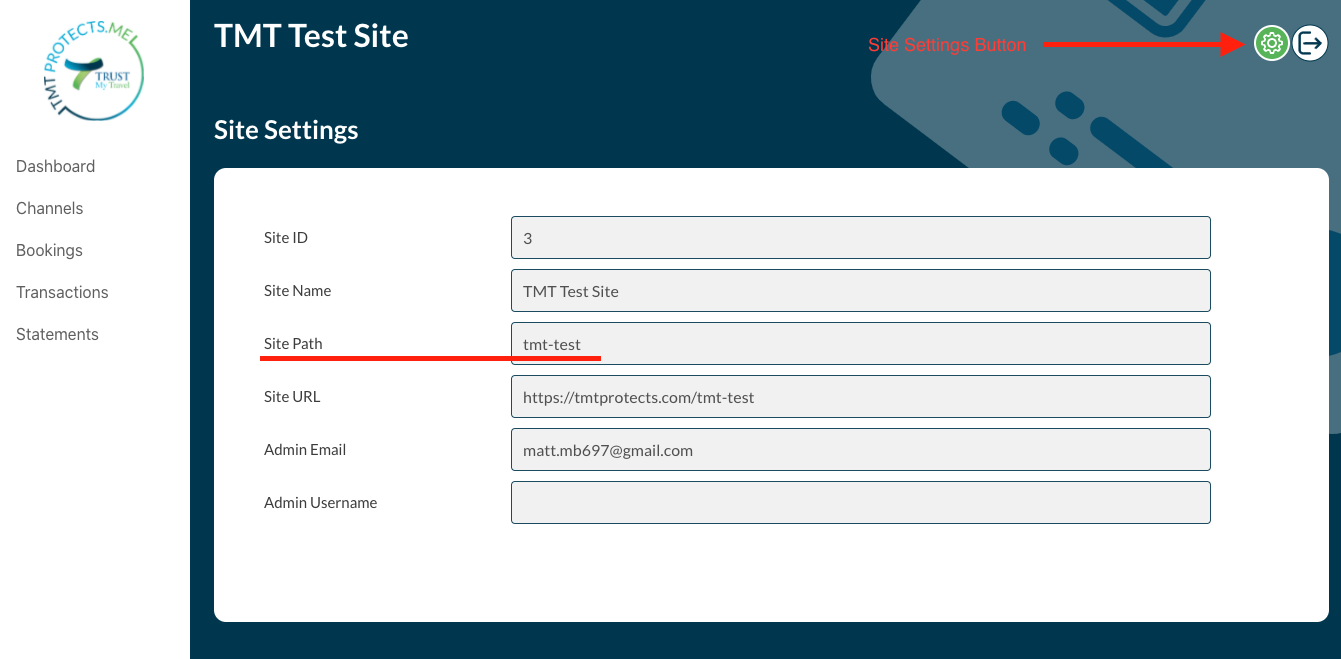 Finding the Site Path