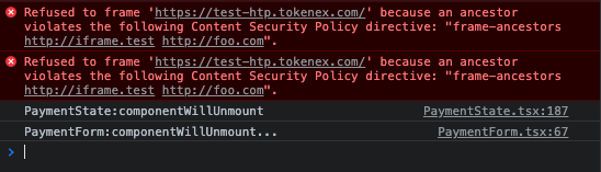 Example of transaction_error logs